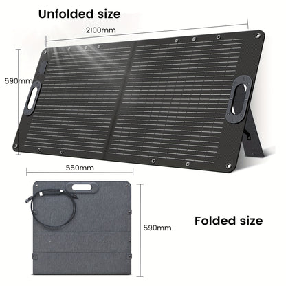 1024Wh 1600WPortable Power Station+100W Solar Panel | LiFePO4 Battery, UPS Function, 2x110V AC Output | Power For Camping Gear, Garden/Yard Decor, Party Decorations, Halloween Decorations, Christmas Lights | Solar Generator P