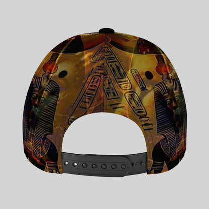 CUTEHSJ Egyptian Pharaohs Baseball Cap - Lightweight Adjustable Snapback Hat with Ancient Egyptian Design, Sun Protection for Outdoor Activities, Parties, Vacations - Hand Washable Polyester Hat For Men & Women, Party Accesso