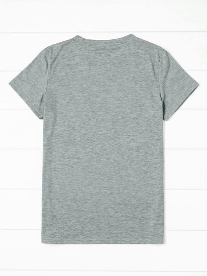 Women's Music Soothes My Soul Headphones & Sound Wave Print T-Shirt - Casual Short Sleeve Round Neck Blouse, Spring Summer Casual Attire for Music Lovers, Machine Washable Comfortable Top
