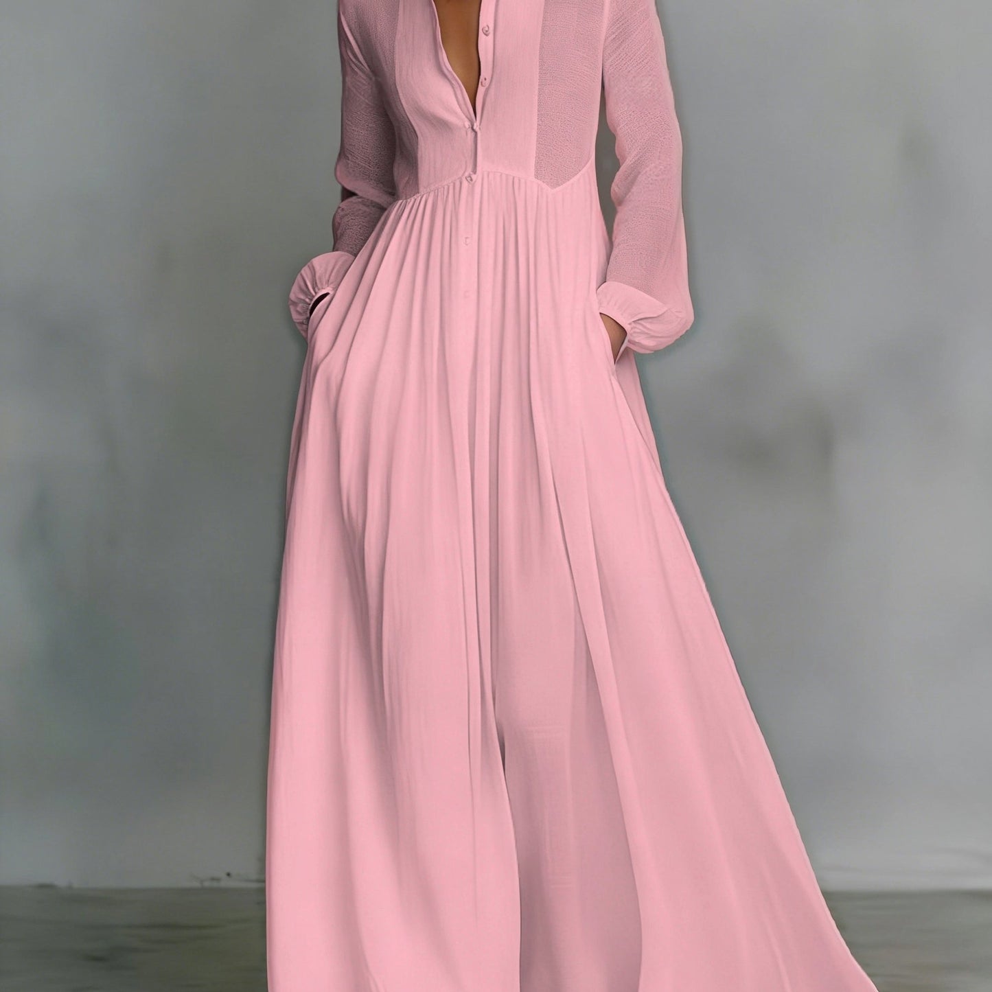 Ruffled Slim Vacation Maxi Dress Spring Summer French Elegant White Long Sleeve Dress