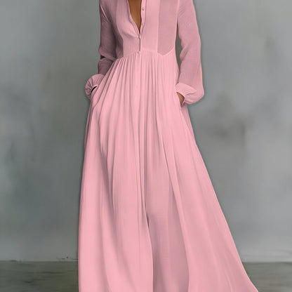 Ruffled Slim Vacation Maxi Dress Spring Summer French Elegant White Long Sleeve Dress