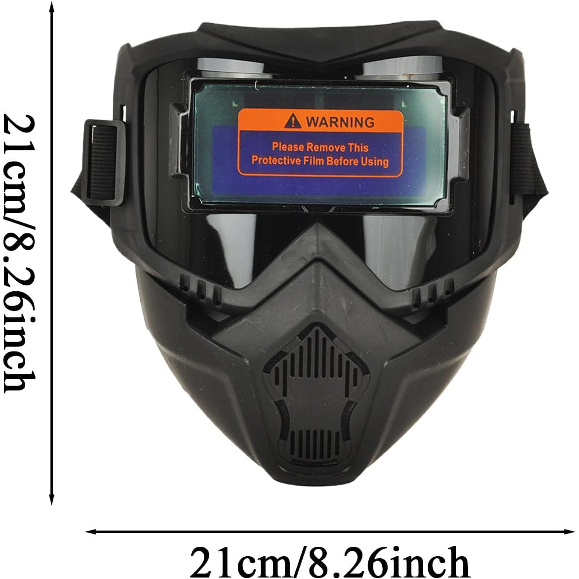 Welding Auto Darkening-Full Face Welding Helmet-Glare Blocking Face Protector, Arc Flash Shield Heat-Insulating Helmet, Eye Protection Gear for Professional Welders-UV IR Protection for Woodworking Metalworking Sanding Mowing