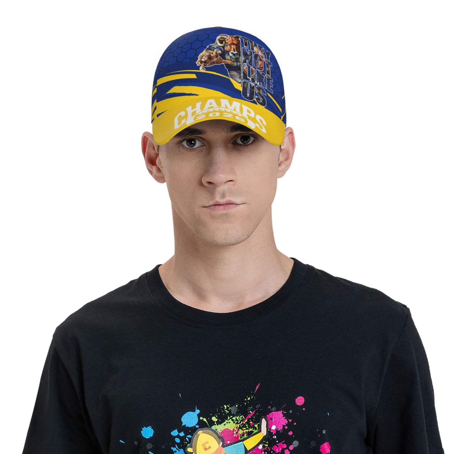 Los Angeles Mascot Baseball Cap for Men & Women - Game Day Hat,, Adjustable Unisex Cap Suitable for Fans, Mascot Pattern, Twill Fabric & Reinforced for, Outdoor, Travel