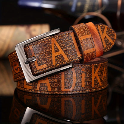 Men's high-quality alloy trendy youth belt, retro fashion style, perfect match with jeans