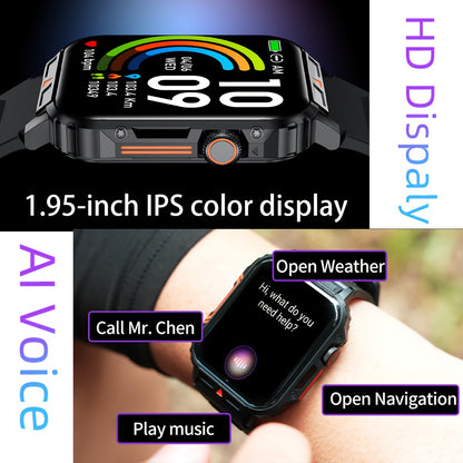 [SENBONO Smart Watch] SENBONO Smart Watch, 1.95 Inch TFT Screen, 240x296 Resolution, Wireless Call, Step Counter, Calories, Distance Fitness Tracker, Weather, Information Push, Alarm, DIY Watch Face, Rechargeable 340mAh Lithi