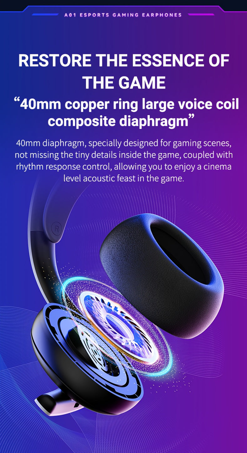 FonkiiDokii 7.1 Surround Sound Gaming Headphones with Noise Isolation, 3.5mm USB-C Cable & Built-in Mic | 2.4G Wireless, 5.4BT Connection, Comfort Fit, Closed-Back Design