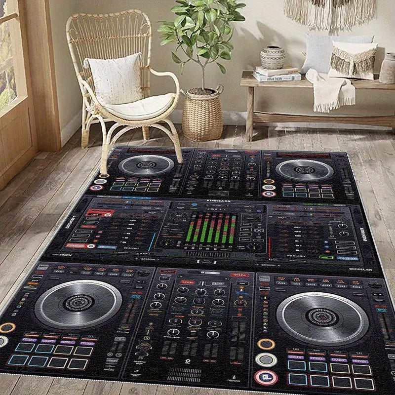 1pc Floral Patterned Area RugLightweight Washable Easy to Clean Summer and Autumn Floor MatSuitable for Living RoomBedroomDining RoomStudyHallwayRoom Accessories,  Room Decoration, Washable Fabric, Rubber Backing, Floor Cover