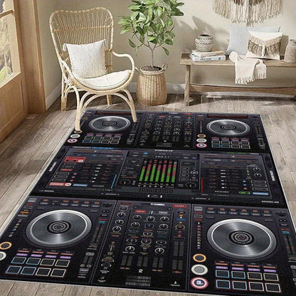 1pc Floral Patterned Area RugLightweight Washable Easy to Clean Summer and Autumn Floor MatSuitable for Living RoomBedroomDining RoomStudyHallwayRoom Accessories,  Room Decoration, Washable Fabric, Rubber Backing, Floor Cover