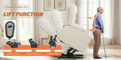 Comfortable Chair For The Living Room, Relaxation, Electric Reclining Chair, Electric Reclining Chair For Adults, Electric Lifting Chair With Heating Function, Massage Function, Electric Reclining Chair With Side Pockets