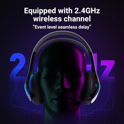 FonkiiDokii 7.1 Surround Sound Gaming Headphones with Noise Isolation, 3.5mm USB-C Cable & Built-in Mic | 2.4G Wireless, 5.4BT Connection, Comfort Fit, Closed-Back Design