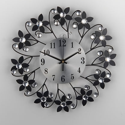 1pc Modern Minimalist Large Round Wall Clock with Black Hands & White Face - Large Easy-to-Read Numerals, Black Frame, Beige/White/Gray Tones - Iron Construction for Living Room, Bedroom, Kitchen, Office - Quiet Sweep Movemen