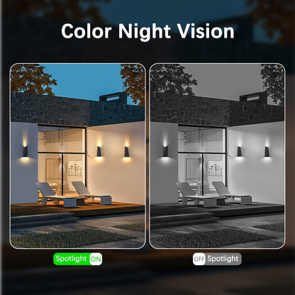 Solar-Powered PTZ Security Camera with 8x Zoom Dual Lens, 360° Auto Tracking, Human Detection, Two-Way Talk, Wireless WiFi, PoE Camera, Solar Panel, Outdoor Surveillance System for Home/Office/Business - Continuous Recording