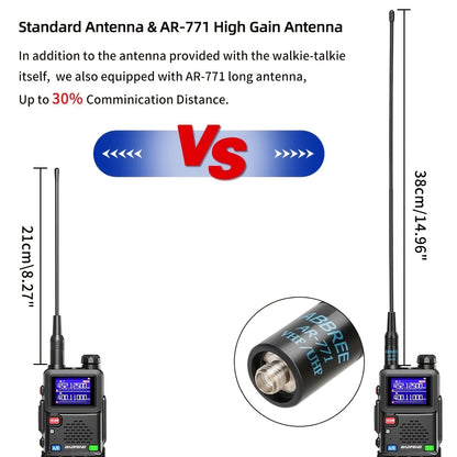 2Pack BAOFENG 5RM 10W Ham Radio Handheld Long Range, (4pcs Batteries) Portable Two Way Radio, 999CH, Frequency Copy, NOAA Weather, Walkie Talkie For Adults With Speaker Mic, Programming Cable For Business Bank Office