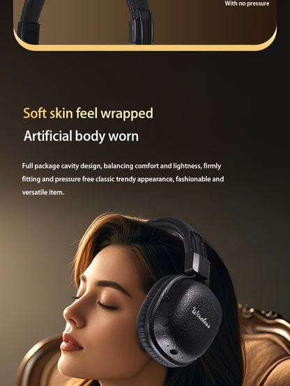 [Noise-Canceling Headphones] 2025 Classic Model Noise-Canceling Headphones - Dual Chip Technology, Lossless Sound, Dual Golden Plating Certification, Foldable/Wireless Design with Strong Anti-Interference Capability, Ensures