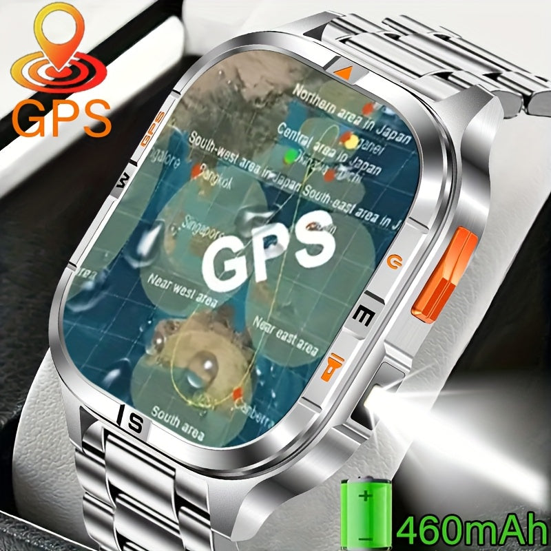 COIUSOR'S New GPS Smart Watch 2.01-inch TFT Highresolution Display, Equipped with High-Precision GPS Sports positioning, wireless call sync SMS alerts, GPS L1+L5 Dual-Frequency Positioning, Compass, Altitude, Air Pressure, Hi