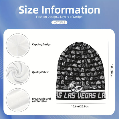 Las Vegas Football Team Logo Beanie Hat - Sport Style Warm Unisex for men & women, Sizing, All-Season Gift for Football Fans (Ideal for Games, Christmas, New Year) - Ultimate Cold Weather Accessory