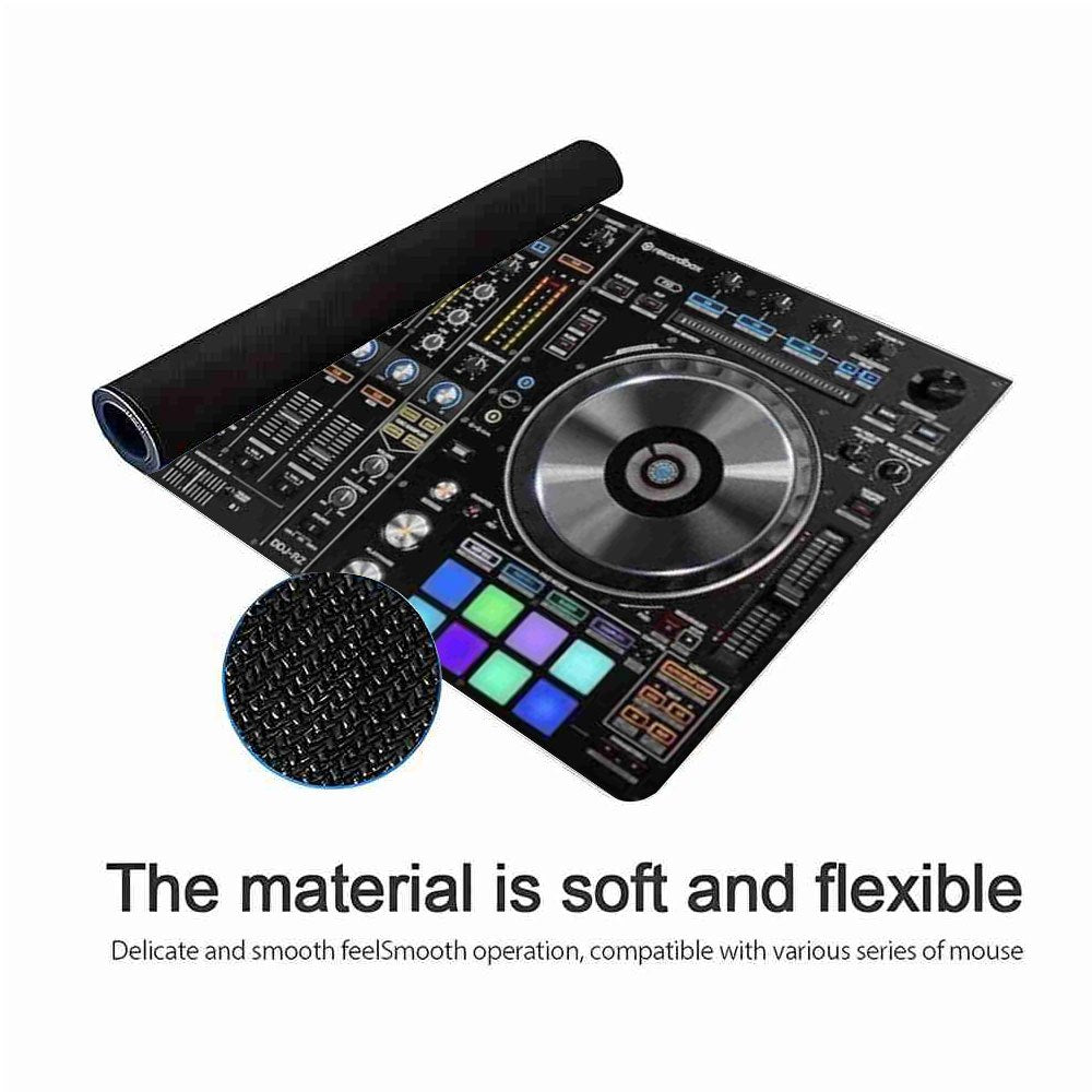 1pc Pioneer DJ DDJ-RZ Controller Mouse Pad & Office Desk Mat - Non-Slip Surface, DJ Setup with Mixer Controls, Compatible with DDJ-RZ Controller, Durable Polyester Front & Rubber Back for Home Studio, Live Performances, Gamin