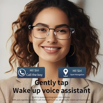 New Smart Glasses with Auto-dimming Lenses That Automatically Change Into Under Sunlight, Built-in Microphone And Speaker, HD Voice Call And HIFI Sound Quality, DrivingAnd Everyday Home Wear, Perfect for Holiday Gifts