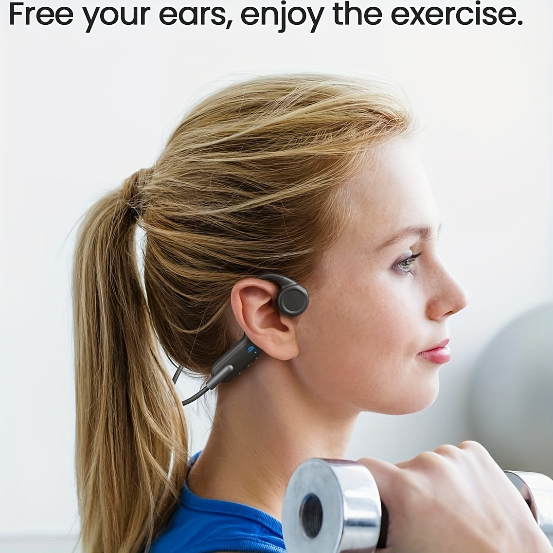 Wireless IPX8 High Quality Open-Ear Bone Conduction Wireless Headphones with 32GB Memory, Suitable for Running, Swimming, Diving, and Outdoor Sports, Comfortable to Wear Without Hearing Damage
