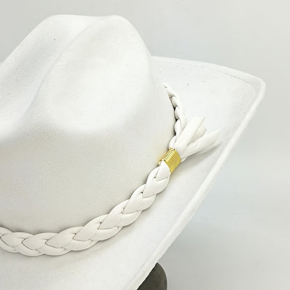 Handcrafted 3-Strand Braided Rope Cowboy Hat - Wide Brim Lightweight Western, Brown All-Season Outdoor Hat for Hiking, Horseback Riding, Durable Rope - Unisex for men & Women (Style 3-Strand)