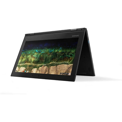 Lenovo 500e Chromebook 2-in-1 Laptop, 11.6in HD Touch, Intel Celeron N3450, 4 GB RAM, 32GB eMMC Drive, Webcam, Chrome OS Refurbished