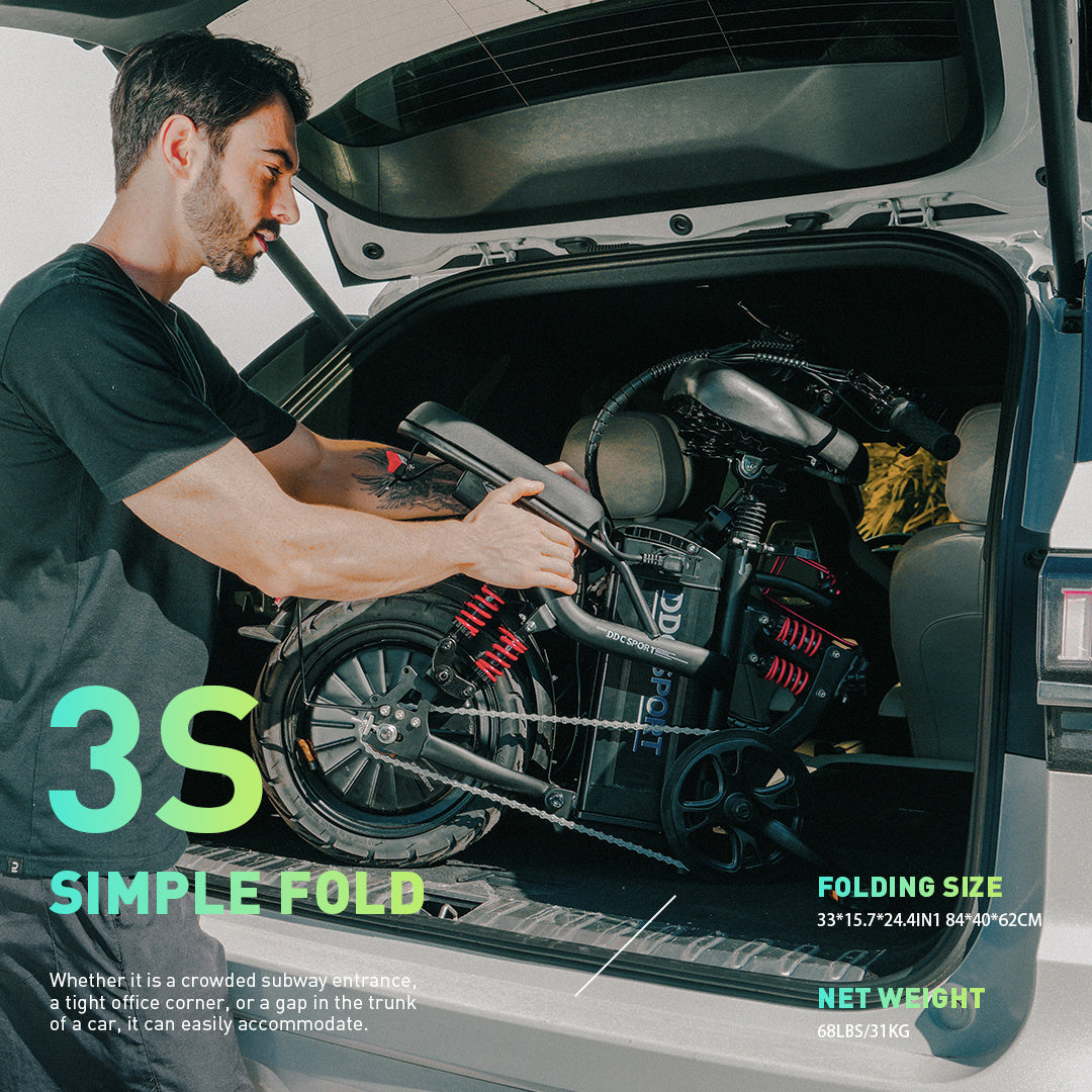 M1 Electric Bike For Adults,35 Miles Range,700W peak motor,20MPH Speed, 48V 20Ah Removable Battery, Dual Disc Brakes, Front And Rear Suspension & Commuter EBike, 14'' all-purpose tire, LCD Mileage Display,, 330lbs Capacity -