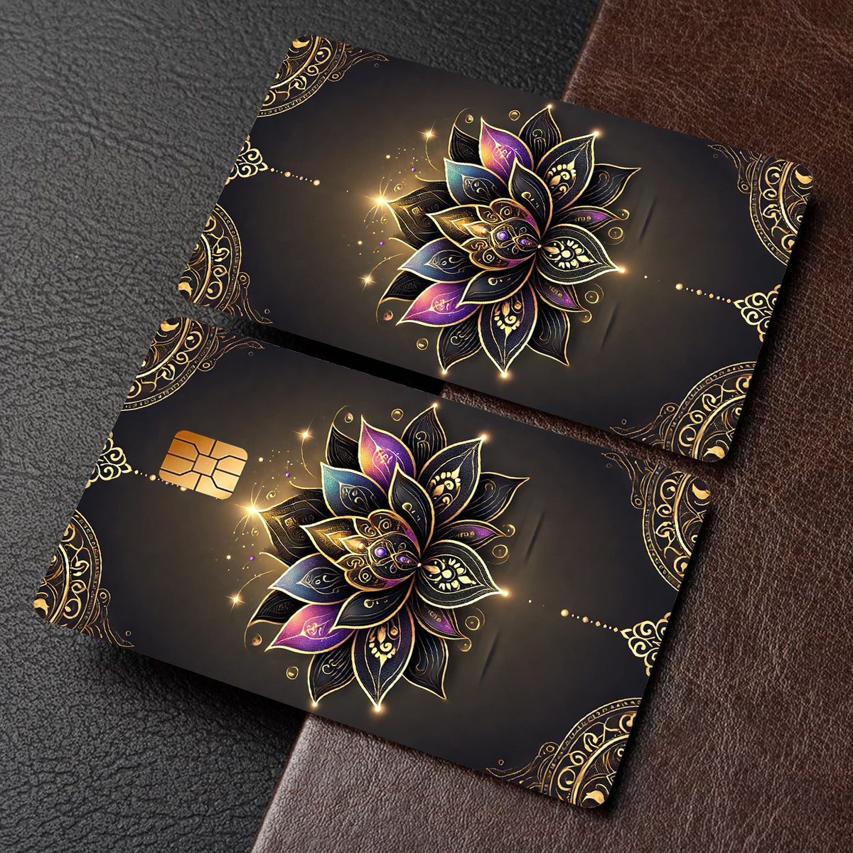 1/2/4pcs Set of Exquisite Pattern Stickers, Party Gift, Suitable for EBT, Transportation, Keys, Credit Cards, Debit Cards, Bank Card Protection, Matte Finish, Digital Printing, Fits Small Chip Cards, Cool Decoration and Gift,