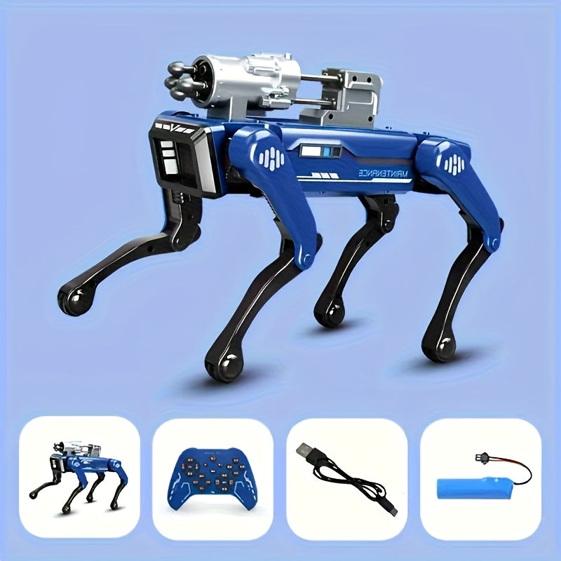 Intelligent Robot Dog, Can Launch Soft Bullets, Spray Water Mist, Sing And Dance, Programmable, Intelligent Voice Interaction, Handshake, The Best Playmate For Children, Cool AI Robot Dog, Dancing Robot Dog, Suitable For Both
