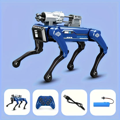 Intelligent Robot Dog, Can Launch Soft Bullets, Spray Water Mist, Sing And Dance, Programmable, Intelligent Voice Interaction, Handshake, The Best Playmate For Children, Cool AI Robot Dog, Dancing Robot Dog, Suitable For Both