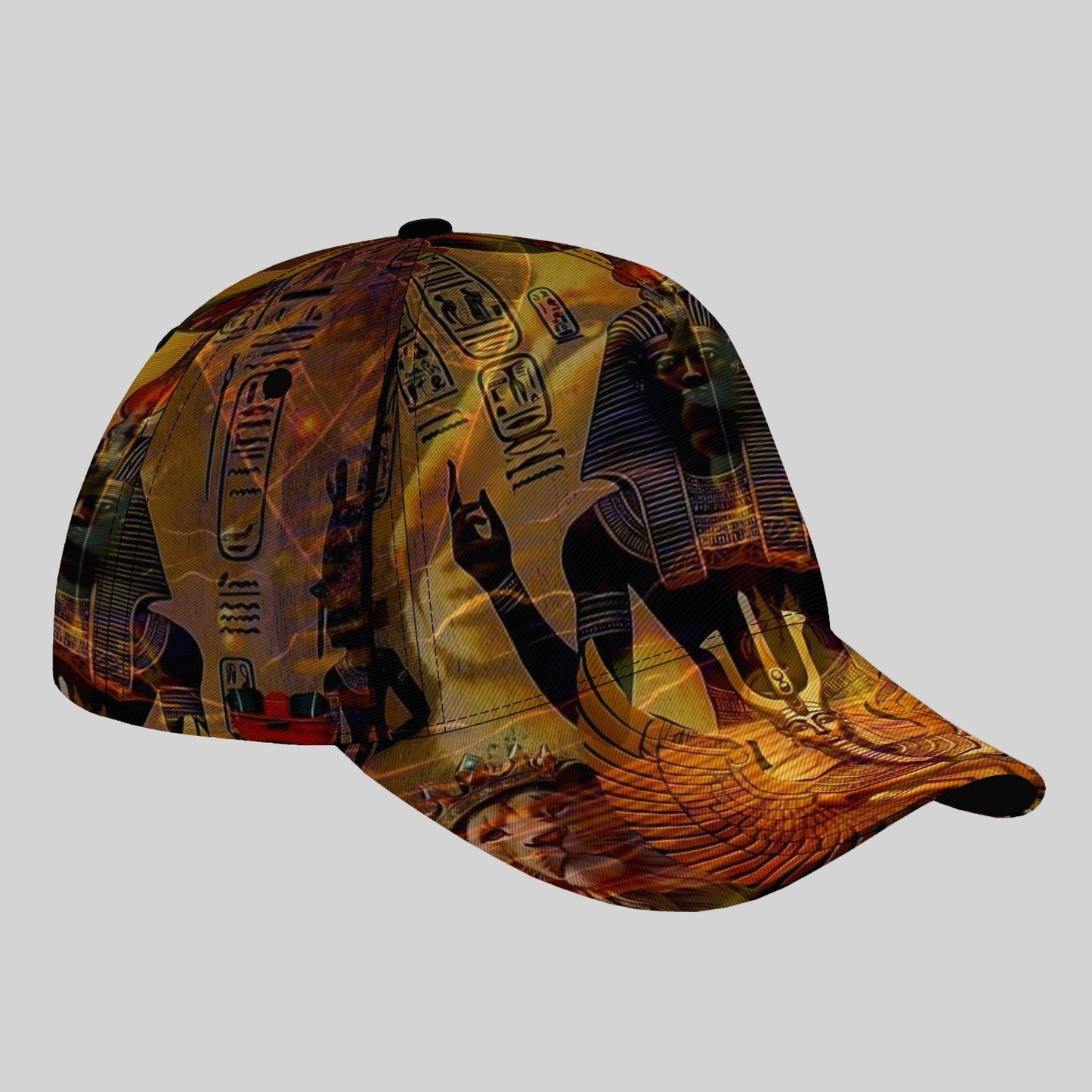 CUTEHSJ Egyptian Pharaohs Baseball Cap - Lightweight Adjustable Snapback Hat with Ancient Egyptian Design, Sun Protection for Outdoor Activities, Parties, Vacations - Hand Washable Polyester Hat For Men & Women, Party Accesso