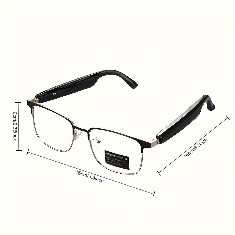 New Smart Glasses with Auto-dimming Lenses That Automatically Change Into Under Sunlight, Built-in Microphone And Speaker, HD Voice Call And HIFI Sound Quality, DrivingAnd Everyday Home Wear, Perfect for Holiday Gifts