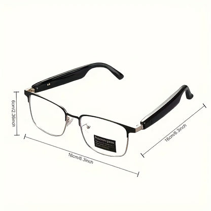 New Smart Glasses with Auto-dimming Lenses That Automatically Change Into Under Sunlight, Built-in Microphone And Speaker, HD Voice Call And HIFI Sound Quality, DrivingAnd Everyday Home Wear, Perfect for Holiday Gifts