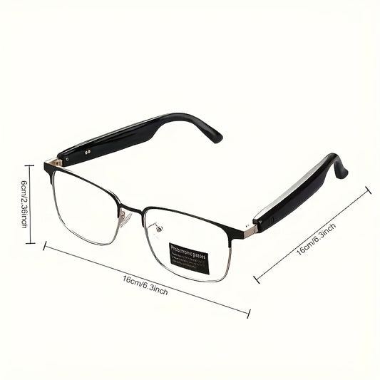 New Smart Glasses with Auto-dimming Lenses That Automatically Change Into Under Sunlight, Built-in Microphone And Speaker, HD Voice Call And HIFI Sound Quality, DrivingAnd Everyday Home Wear, Perfect for Holiday Gifts