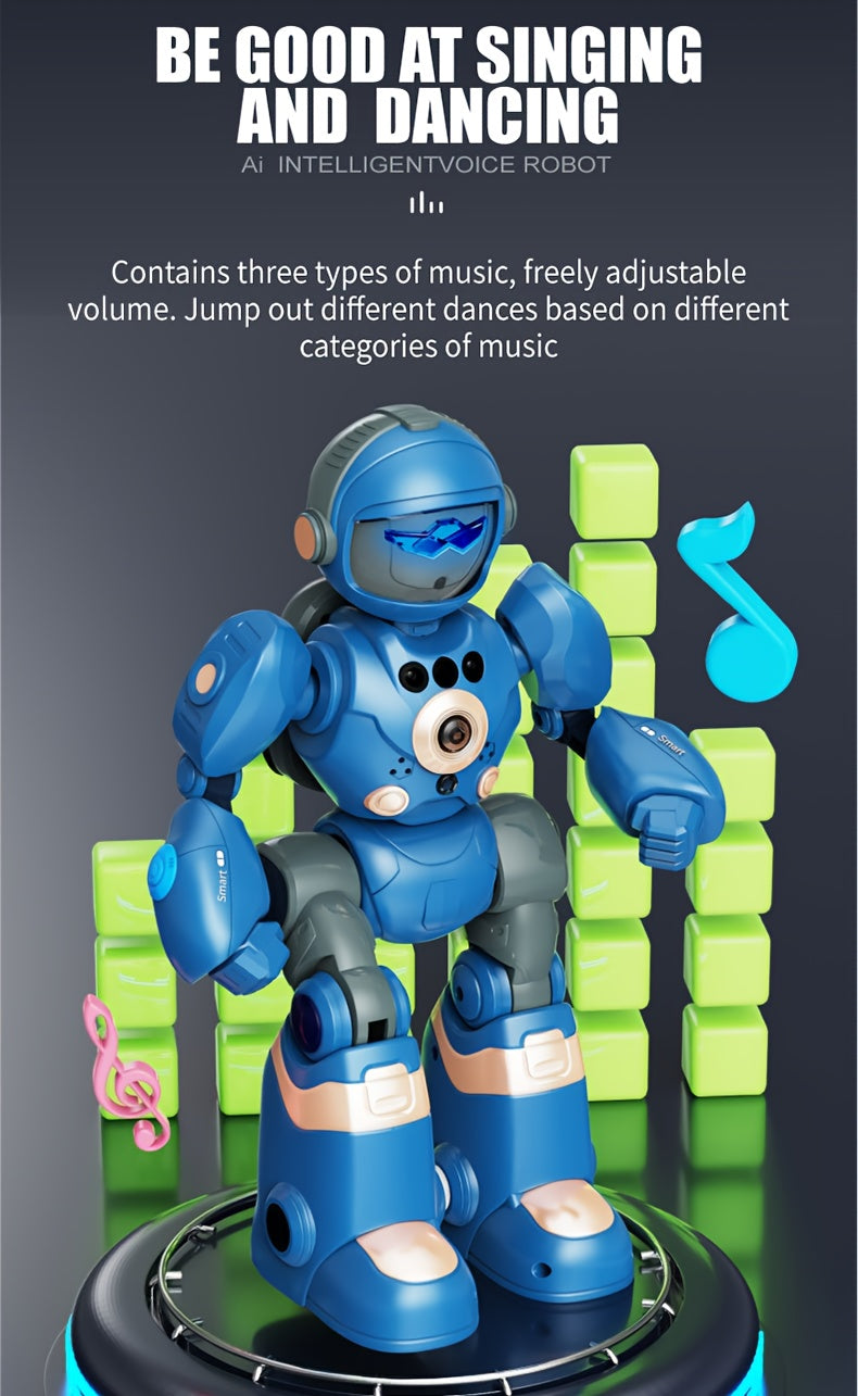 RC Robot Toy for Kids Remote Control Robot Toy, Smart Gesture Sensing Rechargeable & Programmable Robot Walking Dancing Singing Voice conversation Chirstmas Gift for Boys Girls