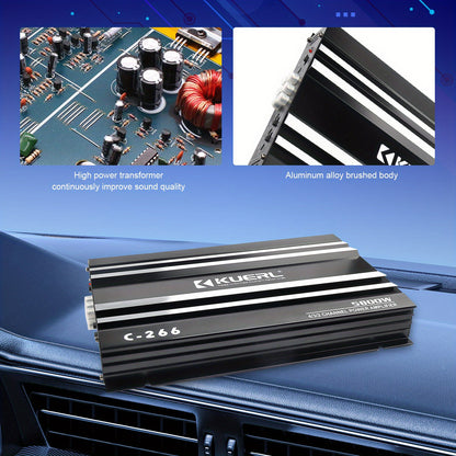 4 Channel Power Amplifier Stereo Audio Super Bass Sub Woofer Amp 12V