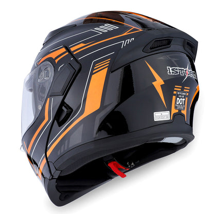 MOTORCYCLE MODULAR FULL FACE HELMET FLIP UP DUAL VISOR HELMET