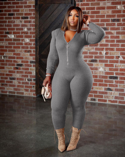 HERTALK Women Fashion Imitation Padded Shoulder Hooded Jumpsuit | Casual Fall/Winter Style with Off the Shoulder Collar, Long Sleeve, Ruffle Details, Palazzos Hem