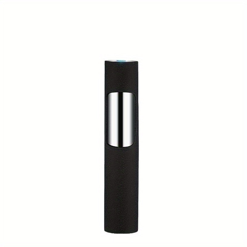 Stylish Push Lighter Designed for Outdoor Use, Featuring a Windproof Design And a Straight Blue Flame. This Mini Portable Spray Torch Is Refillable with Butane Gas And Has an Adjustable Flame. It'S an Ideal Gift for Your Boyf