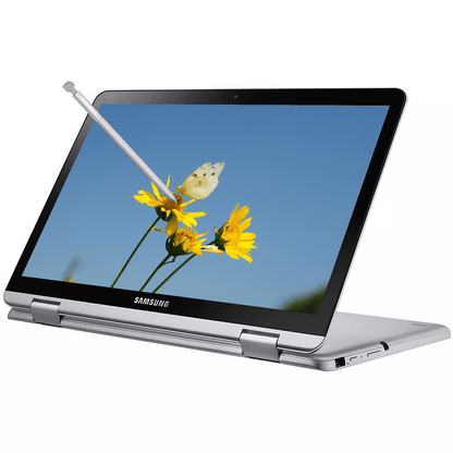 Samsung Chromebook Plus V2 Home & Business 2-in-1 Laptop, Intel Celeron 2-Core, 12.2" 60 Hz Touch Wide UXGA (1920x1200), Intel UHD 615, 4GB RAM, 64GB eMMC, 128GB SD Card, Chrome OS