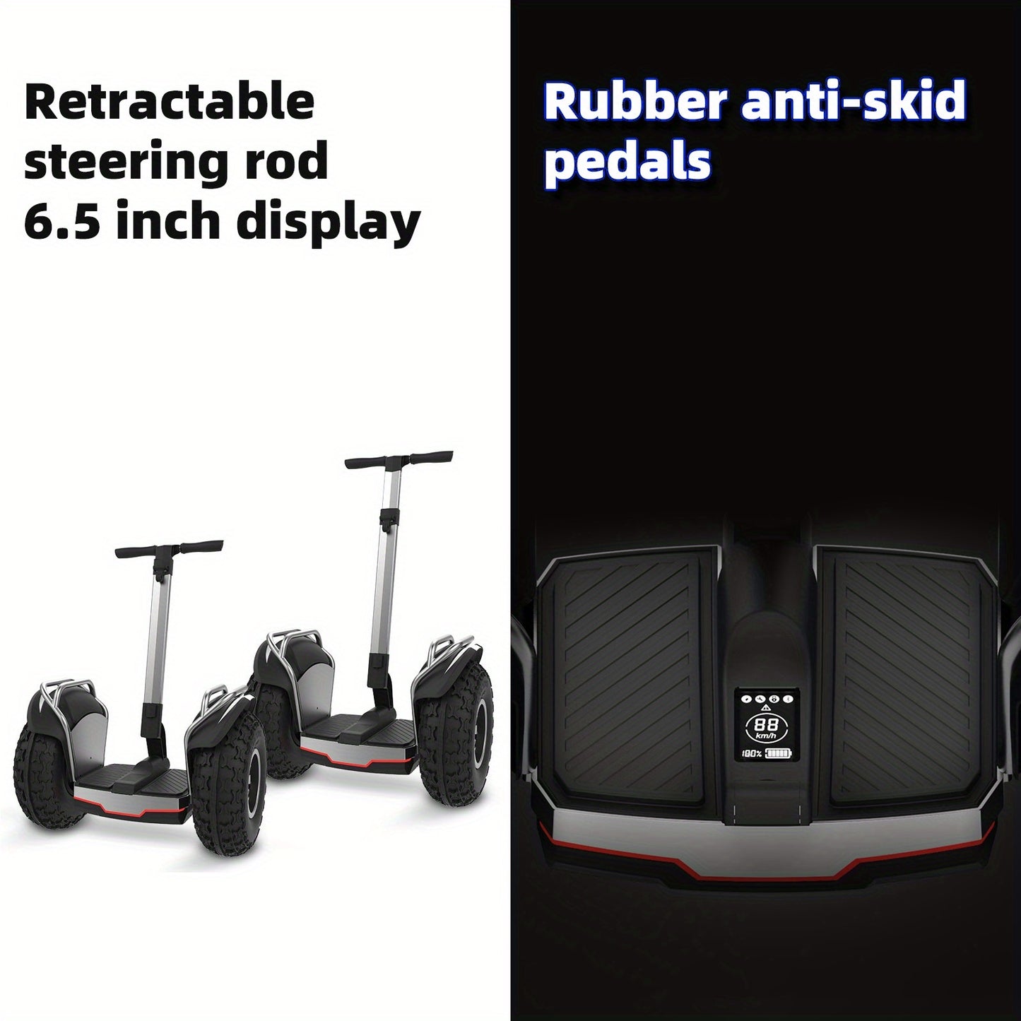X60 Plus 12.5 Mph Off-Road Smart Self-Balancing Electric Scooter | 19 Inch All Terrain Tires, Up to 50 Miles Range, Powerful Motor, Intelligent Lighting