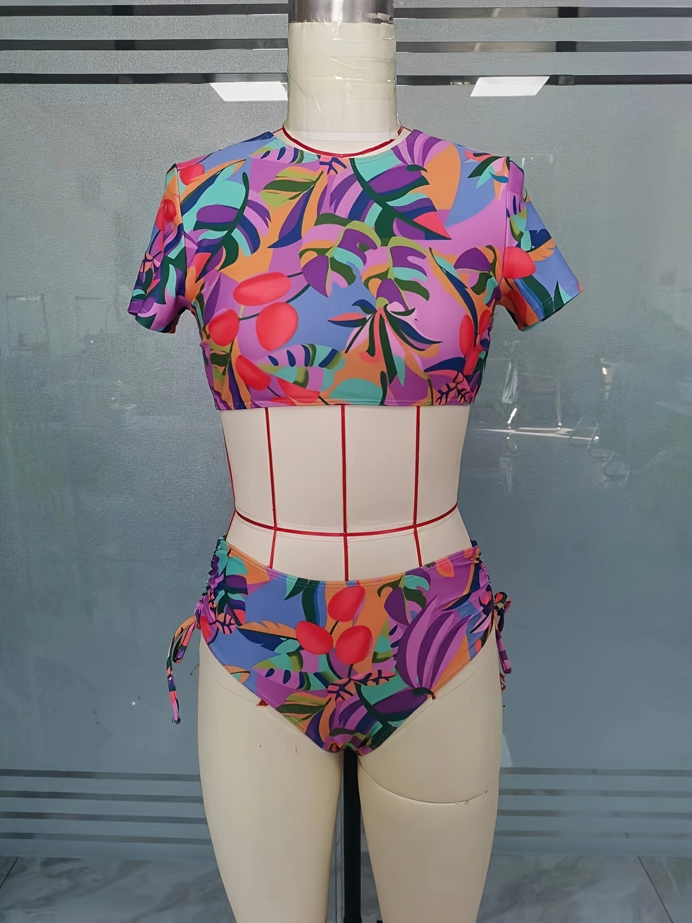 Women's Conservative Vacation Fashion Tankini Set