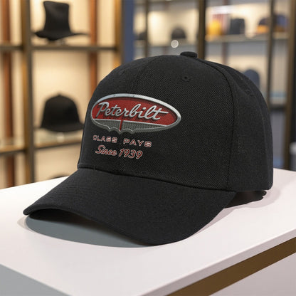 1pc with PETERBILT Tie Adjustable Baseball Cap Polyester Retro Printing Polychrome Breathable Lightweight Fashion Casual Daily Sports Outdoor Golf Fishing Valentine Gift Unisex Style