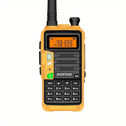 BAOFENG Walkie Talkie - Handheld Multi-Band Reception & Transmittance, Portable Dual-Way Radio with Large Capacity, High Power, Long-Range Communication, LED Flashlight, and Radio Frequency Monitoring, Walkie Talkie Designed