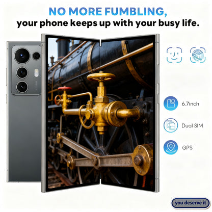 New Android Smartphone, Globally Unlocked 12+256GB, 2K Display, 6.8-inch Large Screen. Available In Four Colors. Comes With Stylus, Data Cable, Earphones, Phone Case, Screen Protector, And SIM Ejector Pin. A Must-have For You