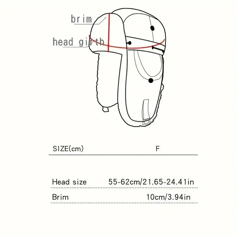 Unisex Winter Outdoor Hat with Goggles, Thickened Lining and Warm Ear Flaps for Cycling Ski Activities, Winter Hats For Men, Winter Hats For Women, Snow Hat, Winter Thermal Hat, Winter Goggles, Ski Helmet With Goggles, Winter
