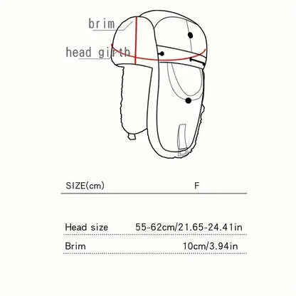 Unisex Winter Outdoor Hat with Goggles, Thickened Lining and Warm Ear Flaps for Cycling Ski Activities, Winter Hats For Men, Winter Hats For Women, Snow Hat, Winter Thermal Hat, Winter Goggles, Ski Helmet With Goggles, Winter