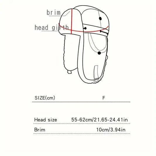Unisex Winter Outdoor Hat with Goggles, Thickened Lining and Warm Ear Flaps for Cycling Ski Activities, Winter Hats For Men, Winter Hats For Women, Snow Hat, Winter Thermal Hat, Winter Goggles, Ski Helmet With Goggles, Winter