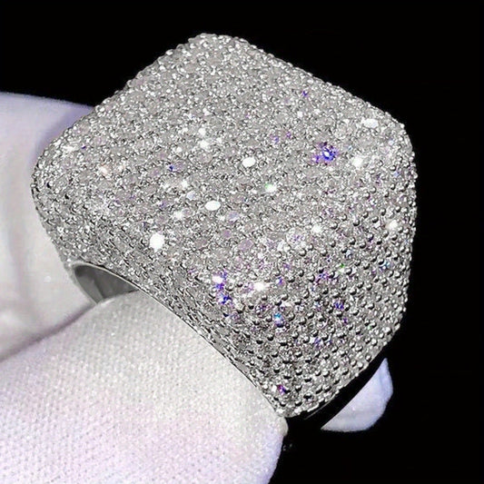 1pc Gorgeous Cubic Cubic zirconia Ring For Women For Wedding Engagement Party Jewelry Valentine'S Day GiftDesigner jewelry special offer jewelry for women High quality