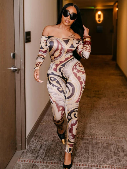 Abstract Art Print Jumpsuit: A Bold Statement for a Stylish and Confident Look, Bodysuits for Women, Birthday Outfits for Women