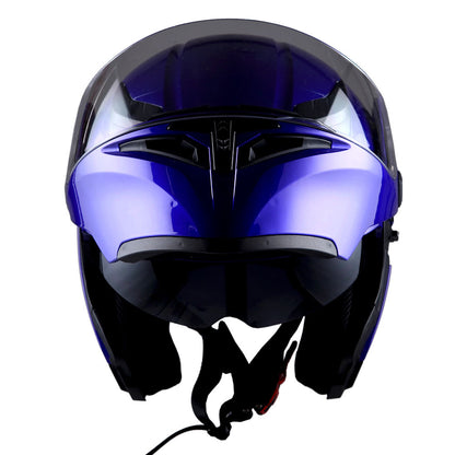 MOTORCYCLE MODULAR FULL FACE HELMET FLIP UP DUAL VISOR HELMET